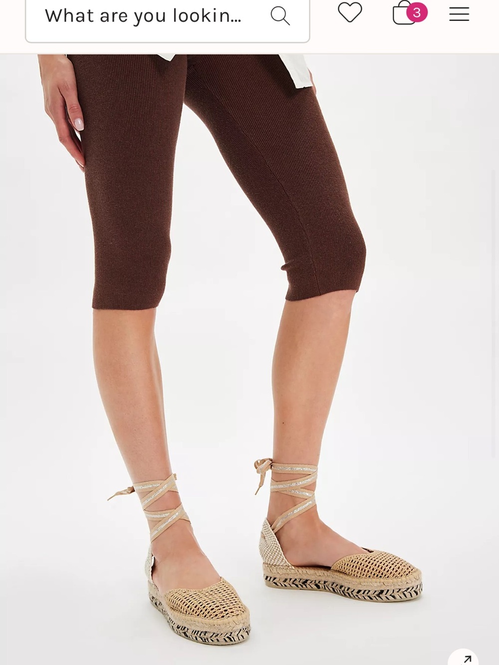 Beachcomber Wrap Espadrilles NWT